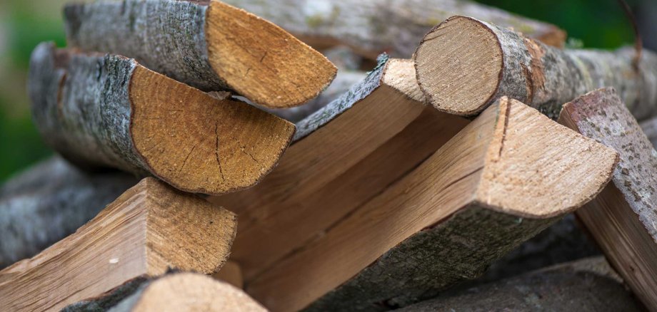 A,Pile,Of,Stacked,Firewood,,Prepared,For,Heating,The,House.